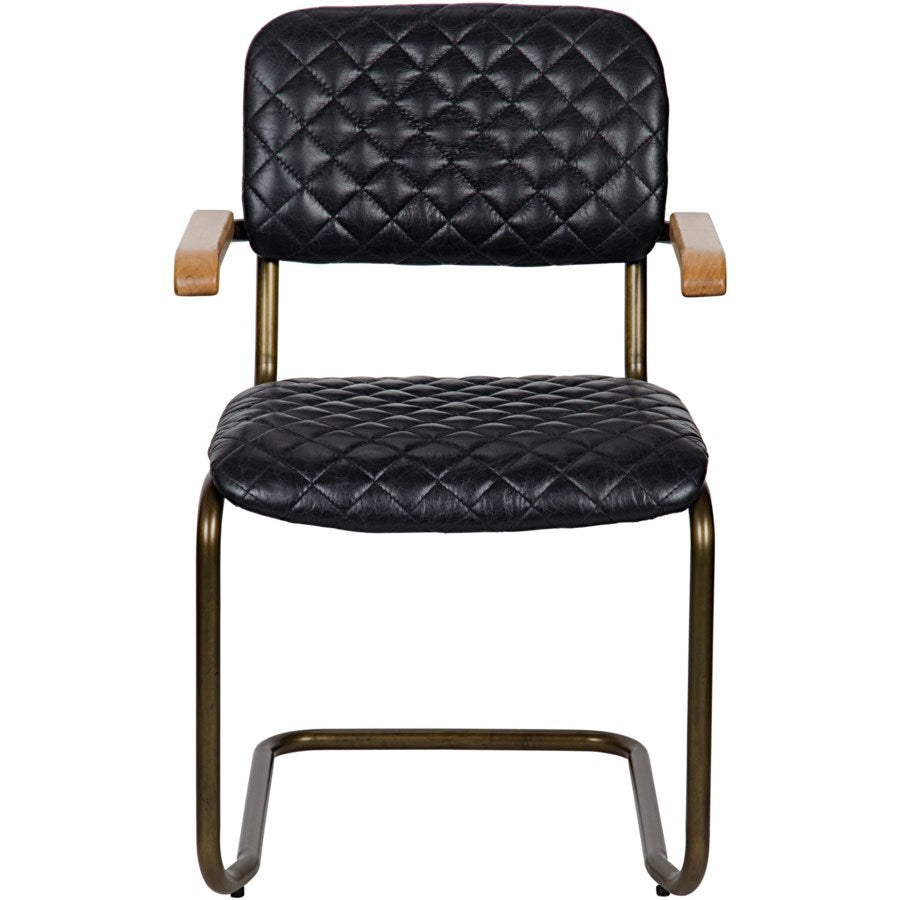 Noir, 0045 Arm Chair, Vintage Black Leather