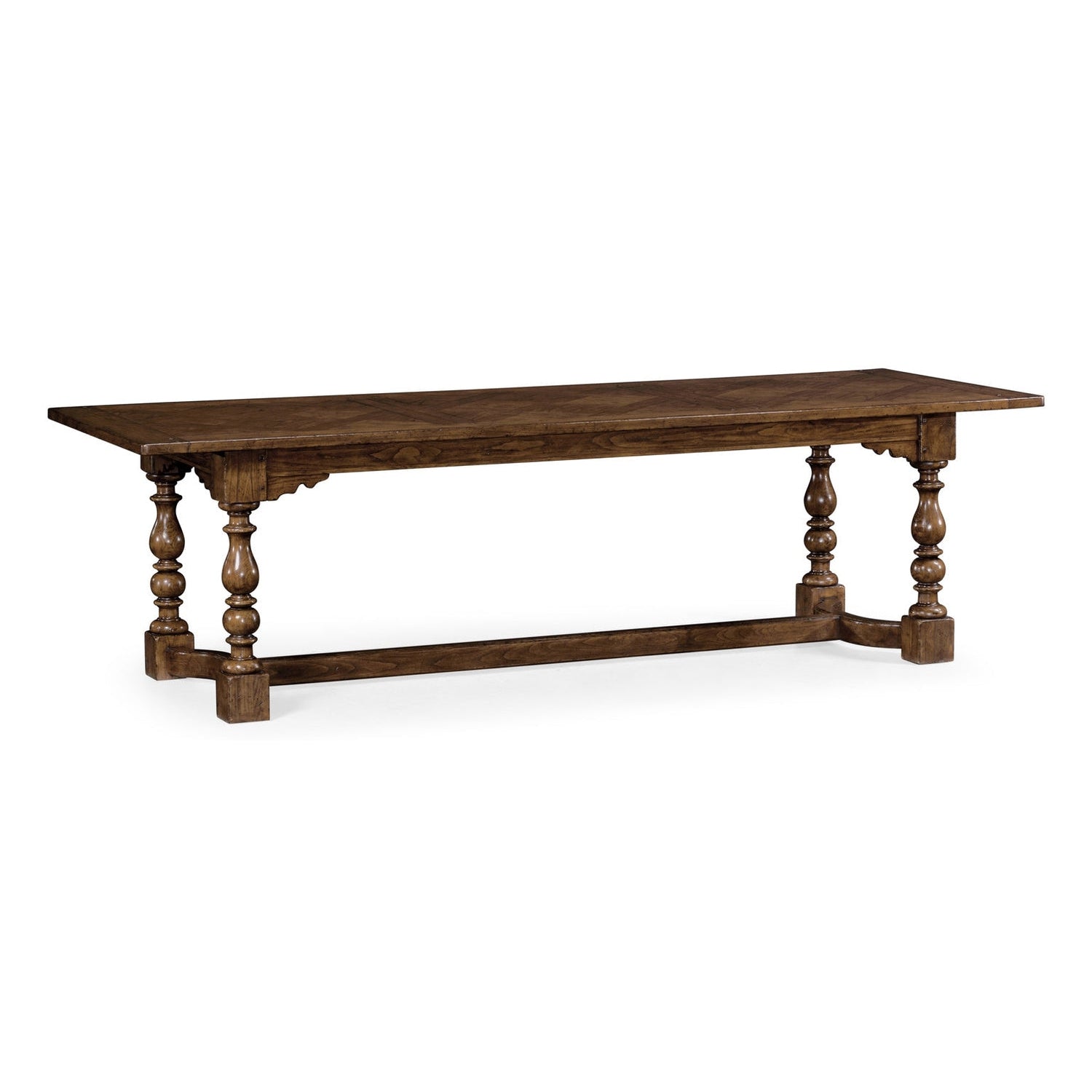 Jonathan Charles, 105" Warm Chestnut Library Dining Table