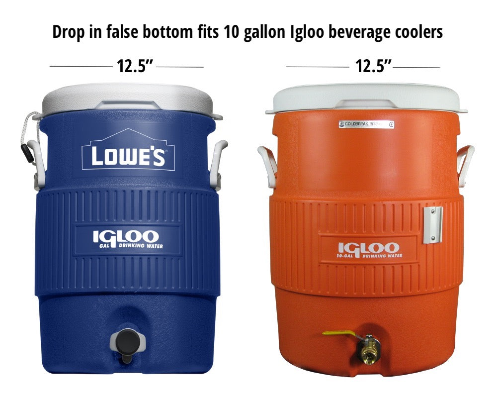 Coldbreak, 12.5" False Bottom, For 10 Gallon Beverage Coolers, Igloo