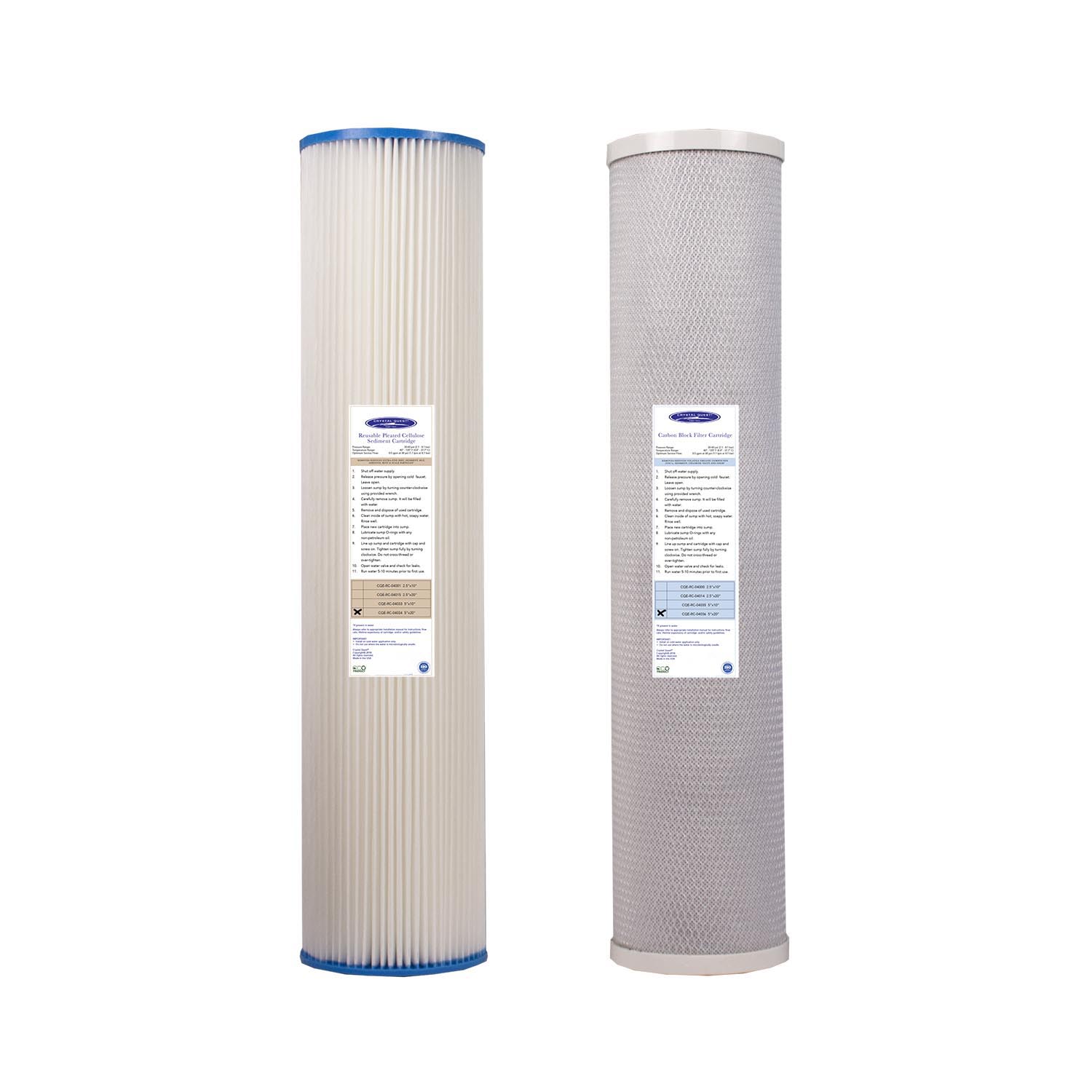 Crystal Quest, 1500/2500 GPD Whole House RO Filter Pack