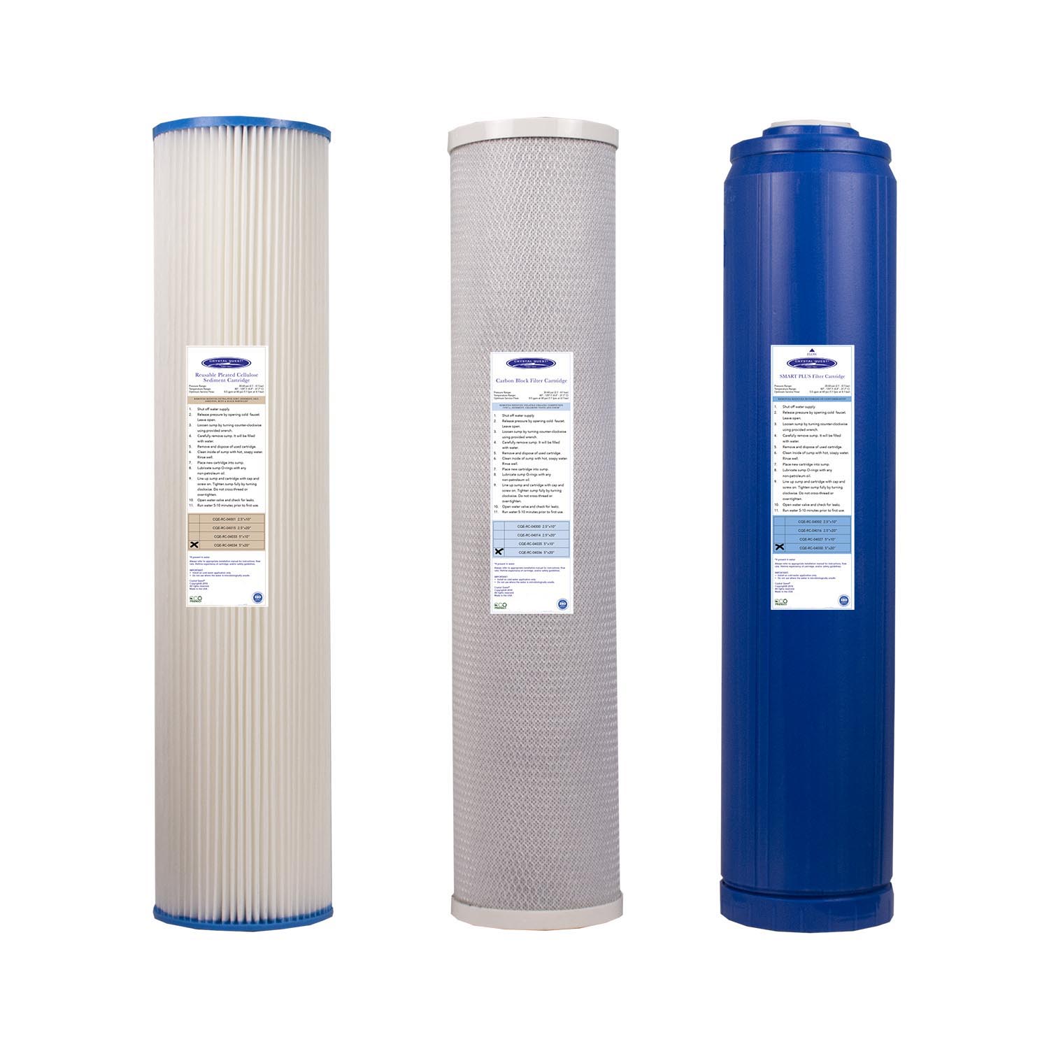 Crystal Quest, 4000/5000 GPD Whole House RO Filter Pack