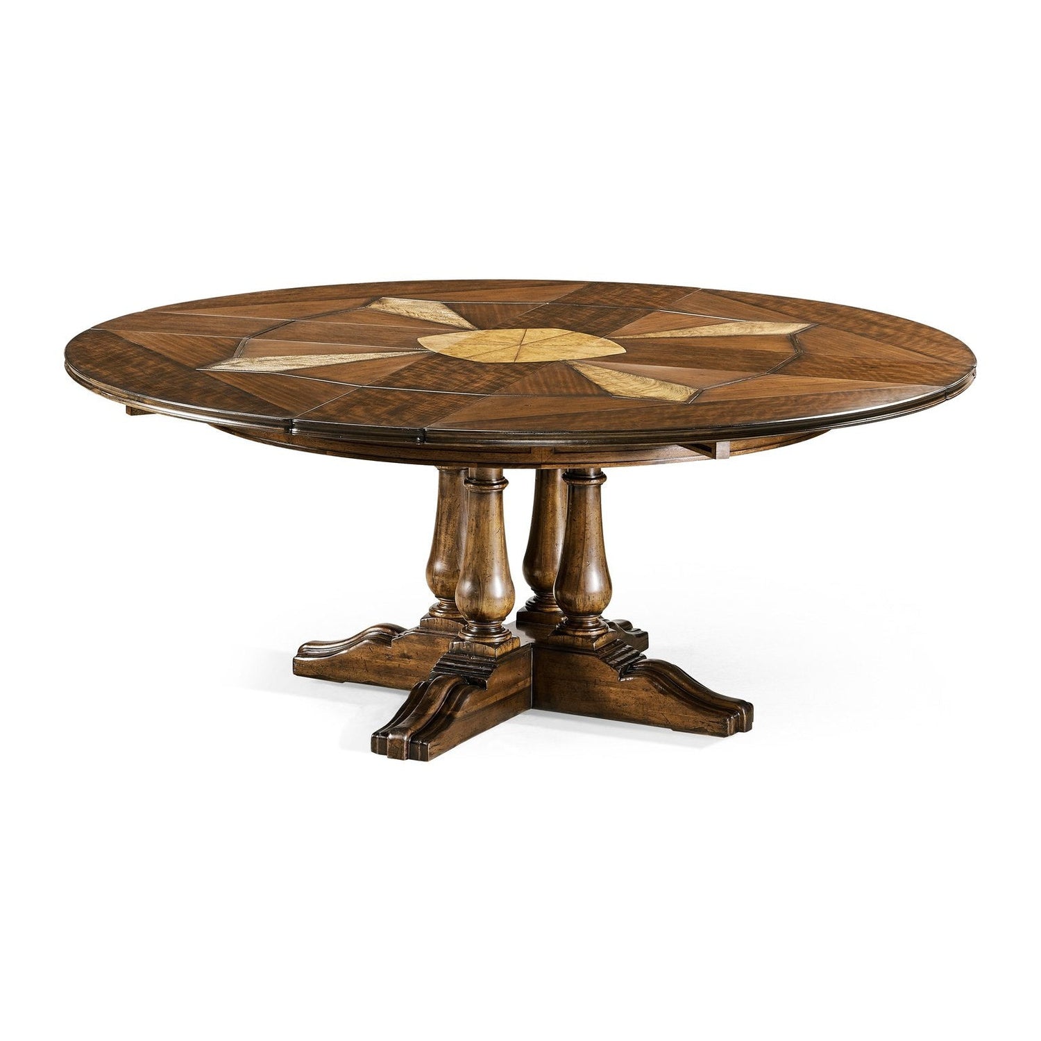 Jonathan Charles, 59" Round country extending dining table