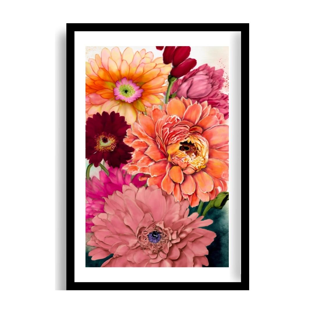 FASart, A Flourishing Tapestry of Multicolored Blooms