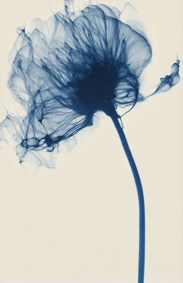 FASart, A Nostalgic Tribute to Early Aviation and Shadowy Trumpet Flowers- Limited Edition Print