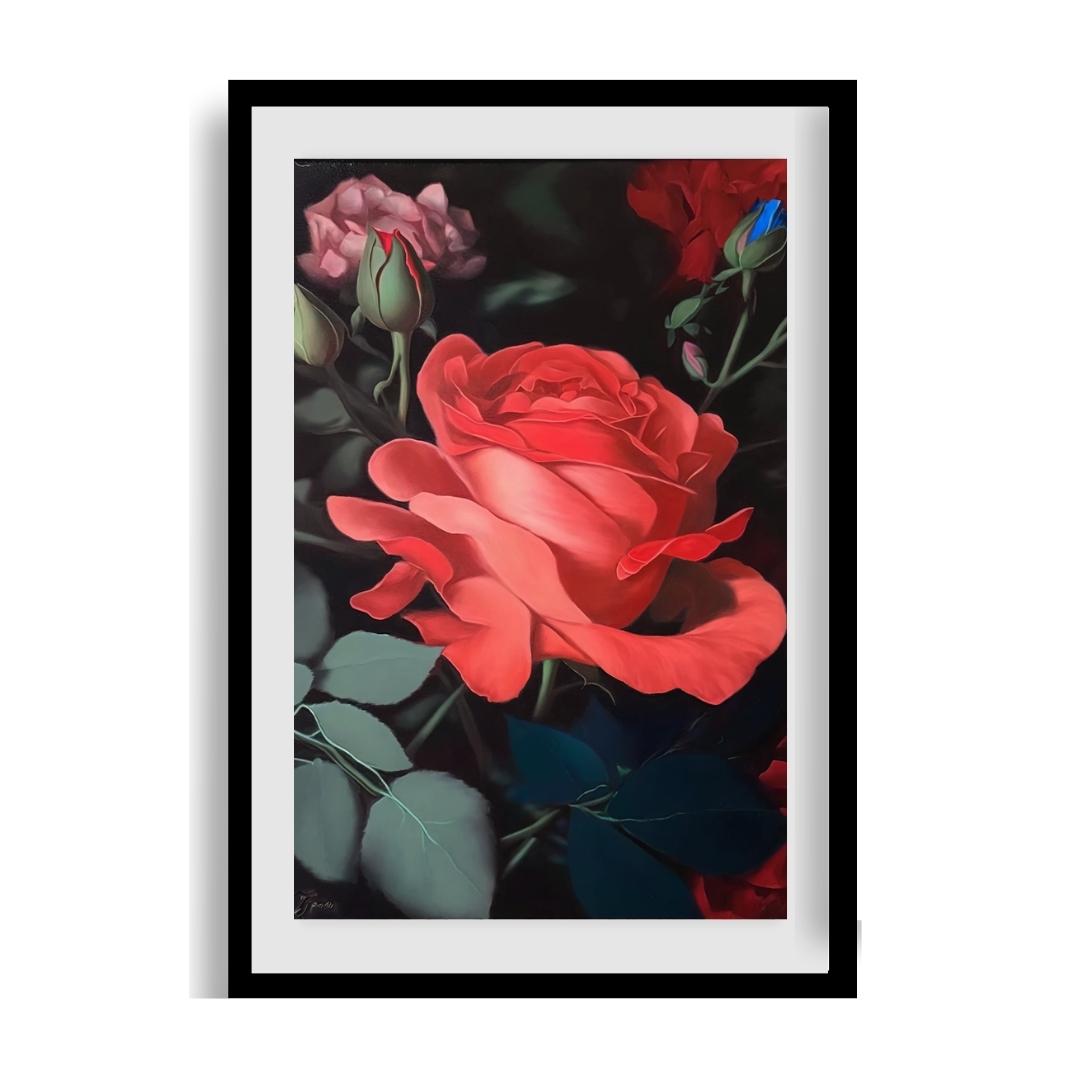 FASart, A Tapestry of Beautiful Red Roses