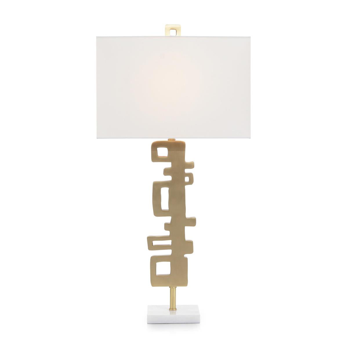 John Richard, Abstract Brass Table Lamp