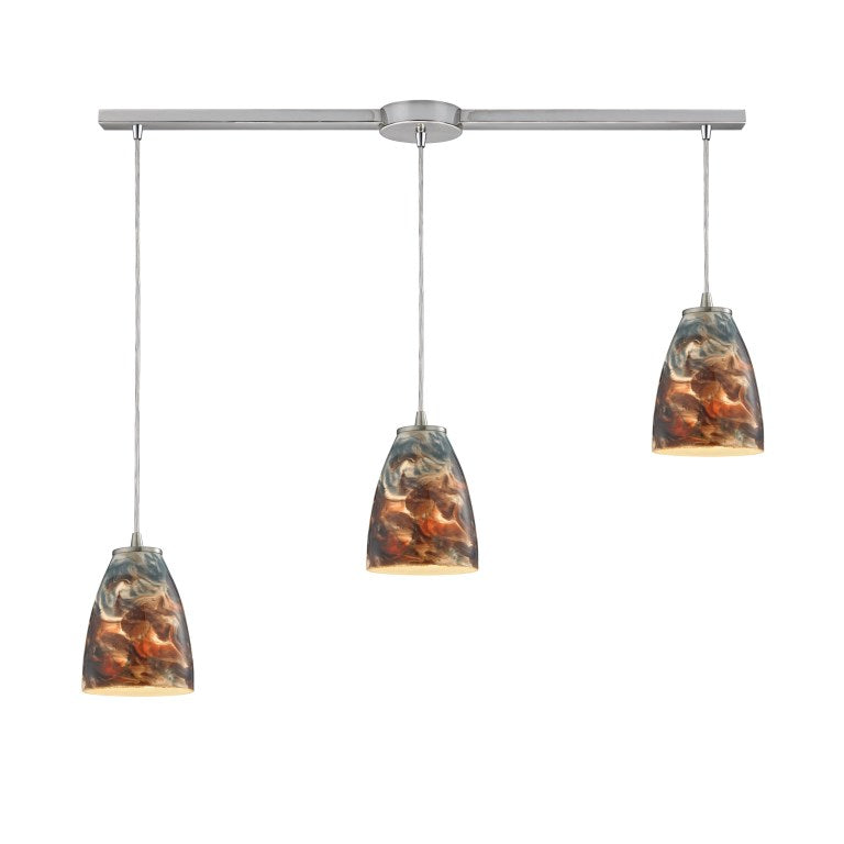 Elk Home, Abstractions 36'' Wide 3-Light Pendant