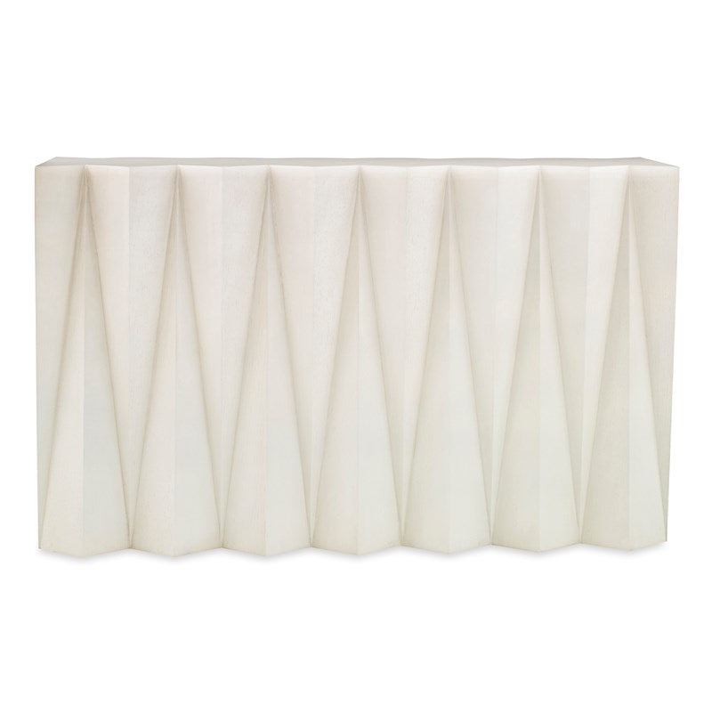 Ambella, Accordion Console Table - Champagne