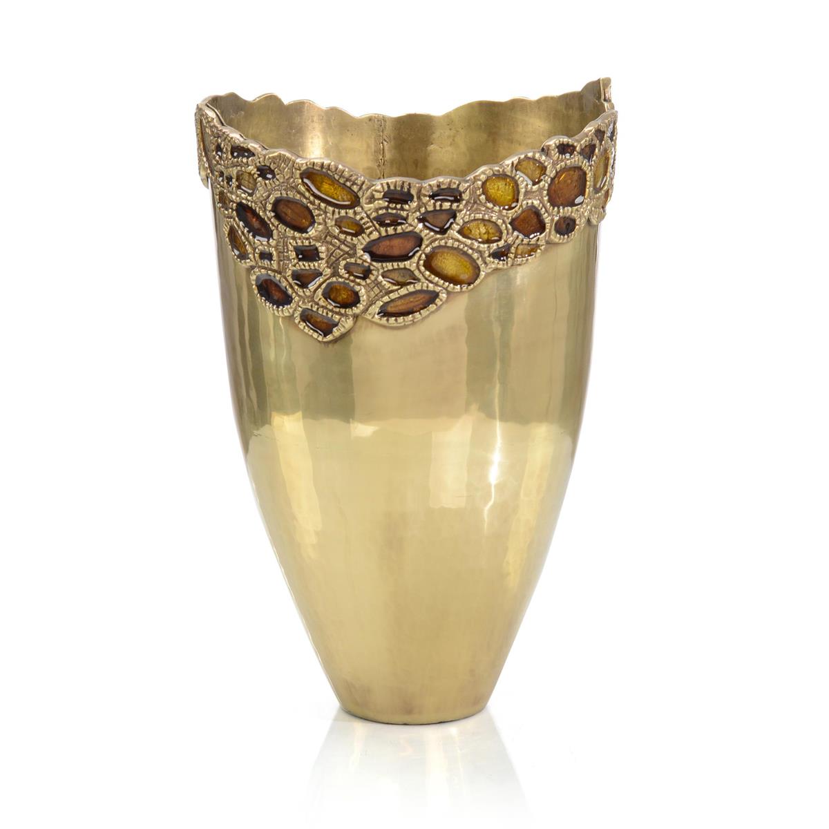 John Richard, Adorned Brass Vase