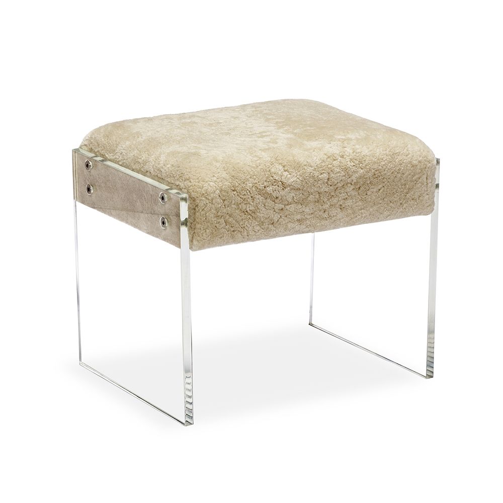Interlude, Aiden Shearling Stool