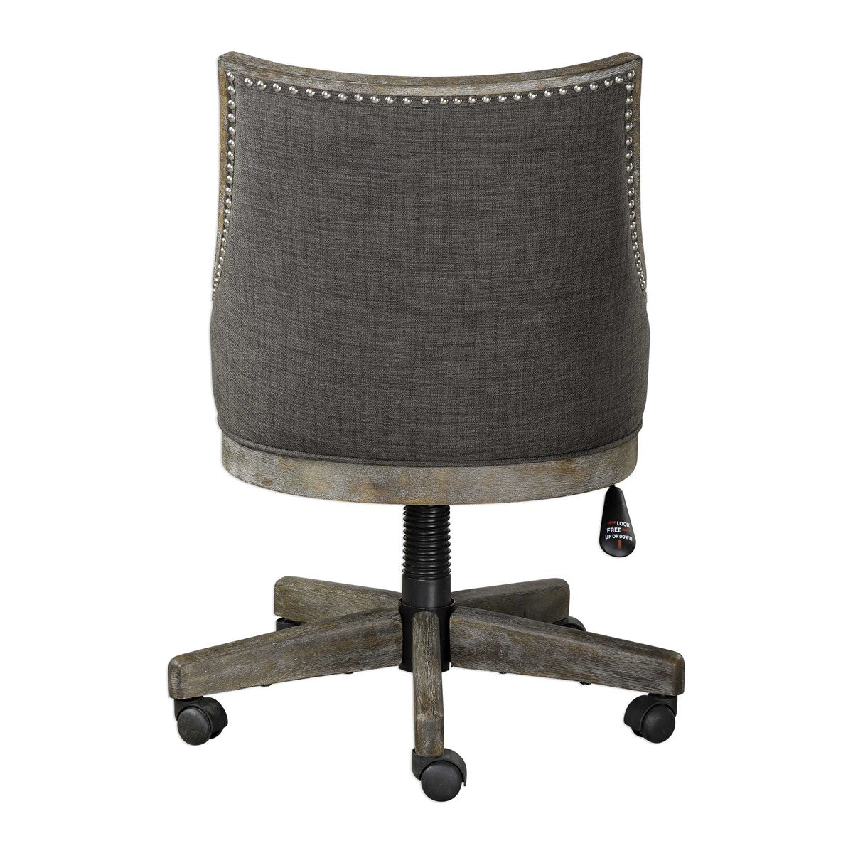 Uttermost, Aidrian Charcoal Desk Chair