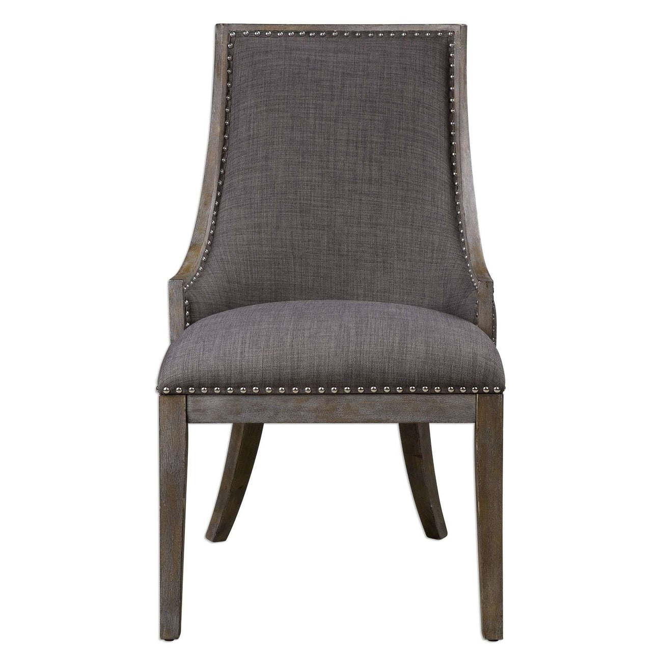 Uttermost, Aidrian Charcoal Gray Accent Chair