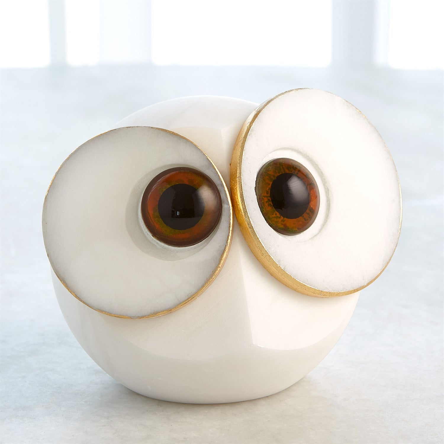 Global Views, Alabaster Big Eyed Owl