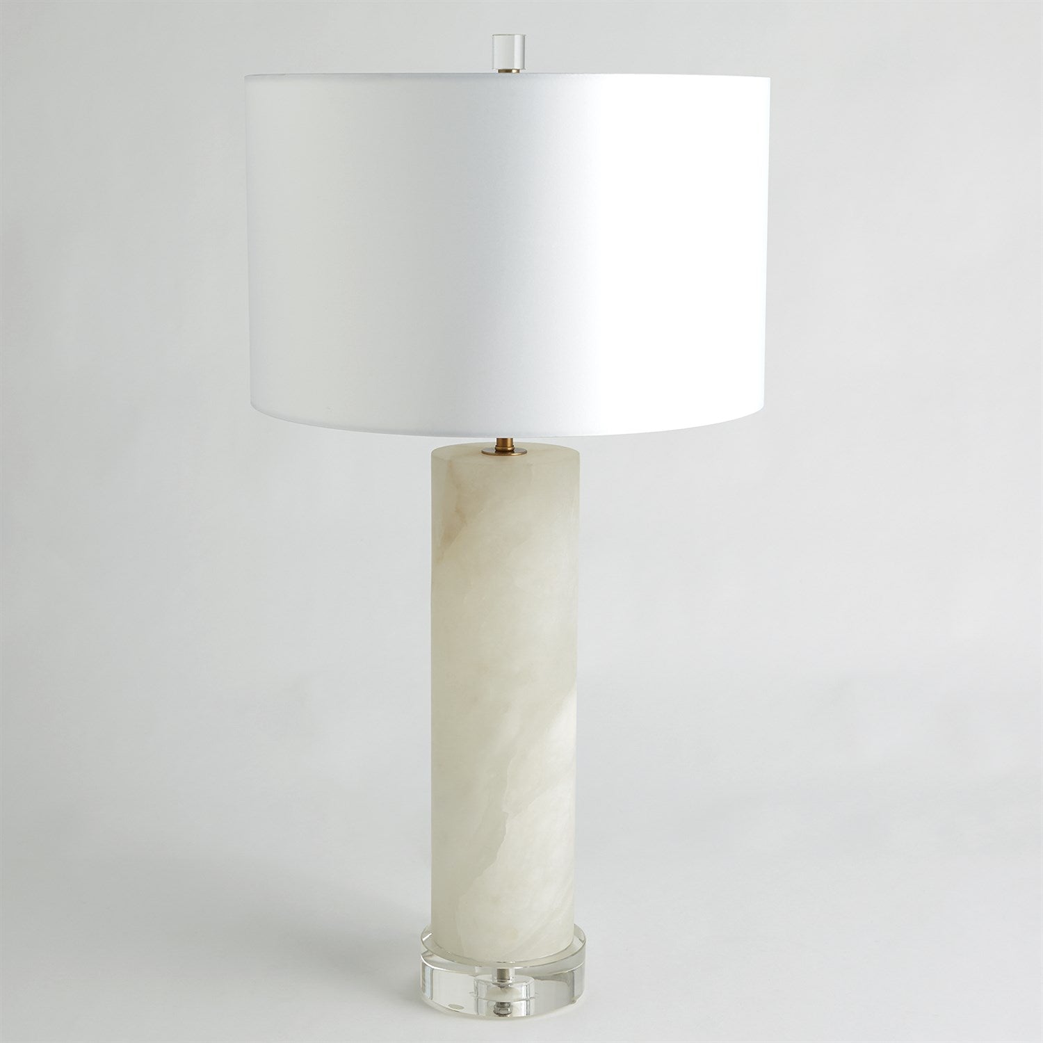 Global Views, Alabaster Cylinder Table Lamp