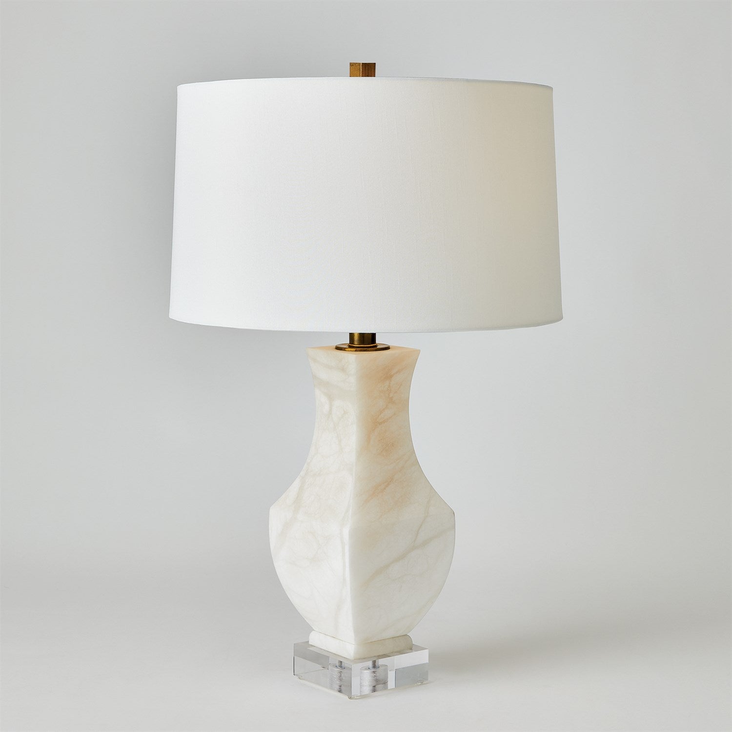 Global Views, Alabaster Square Urn Lamp