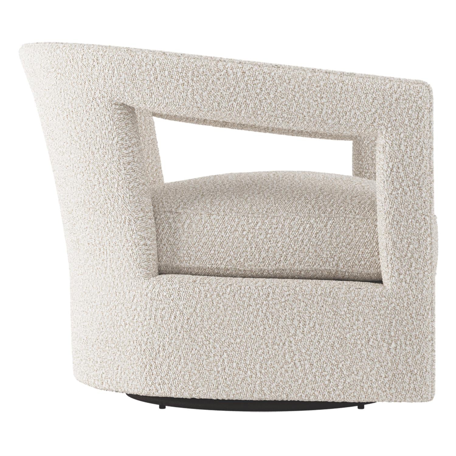 Bernhardt, Alana Fabric Swivel Chair Without Nails