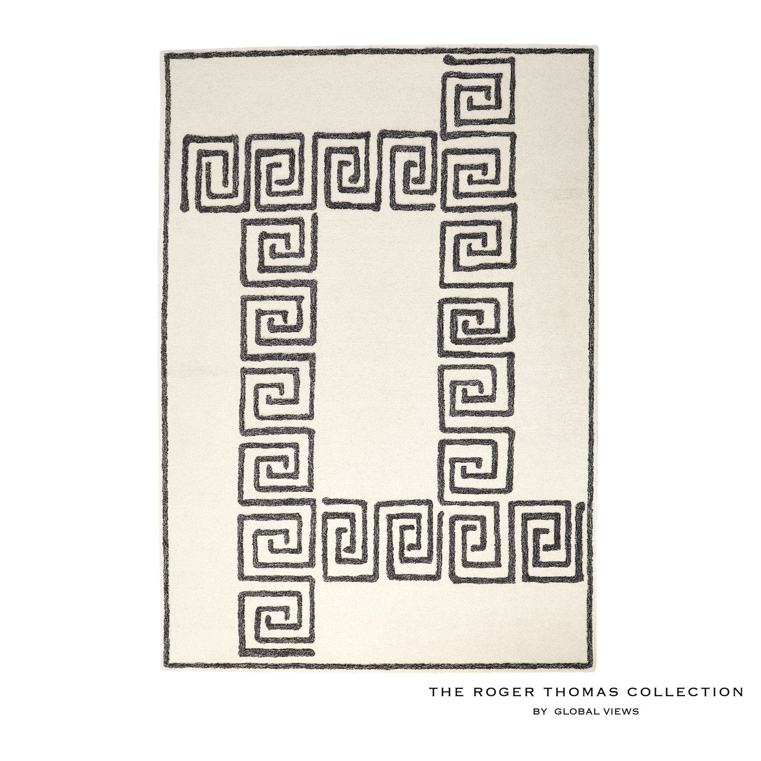 Global Views, Alexander Rug - Ivory/Black