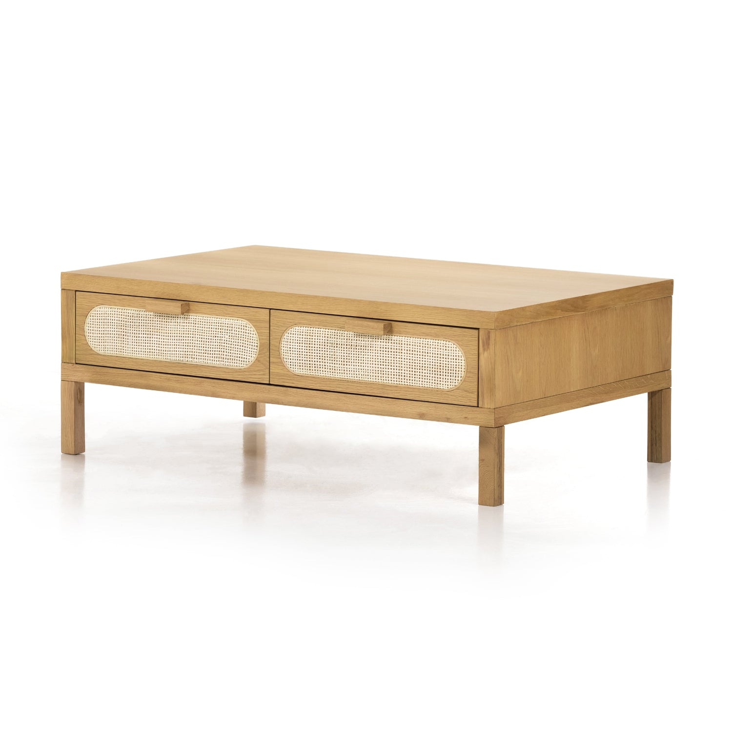 Four Hands, Allegra Coffee Table - Honey Oak Veneer