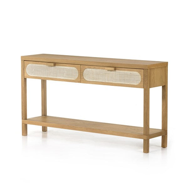 Four Hands, Allegra Console Table - Honey Oak Veneer