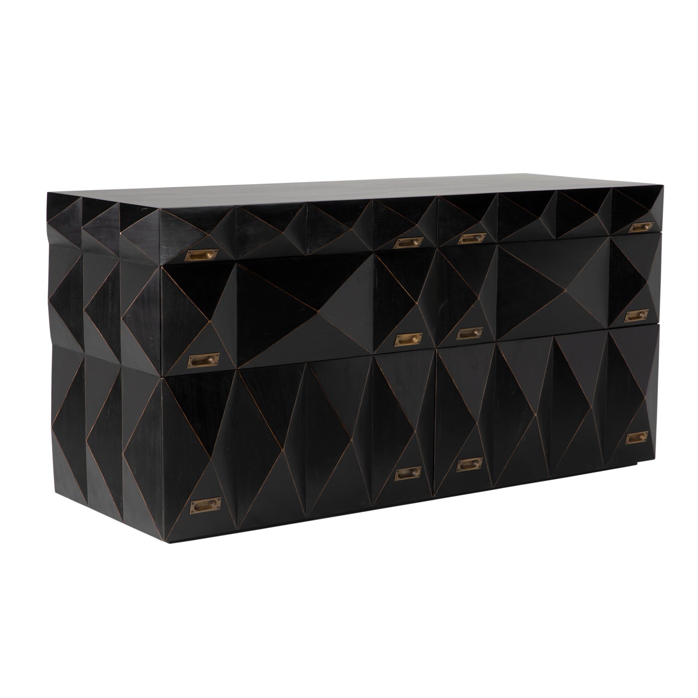 Noir, Allegra Dresser - Hand Rubbed Black