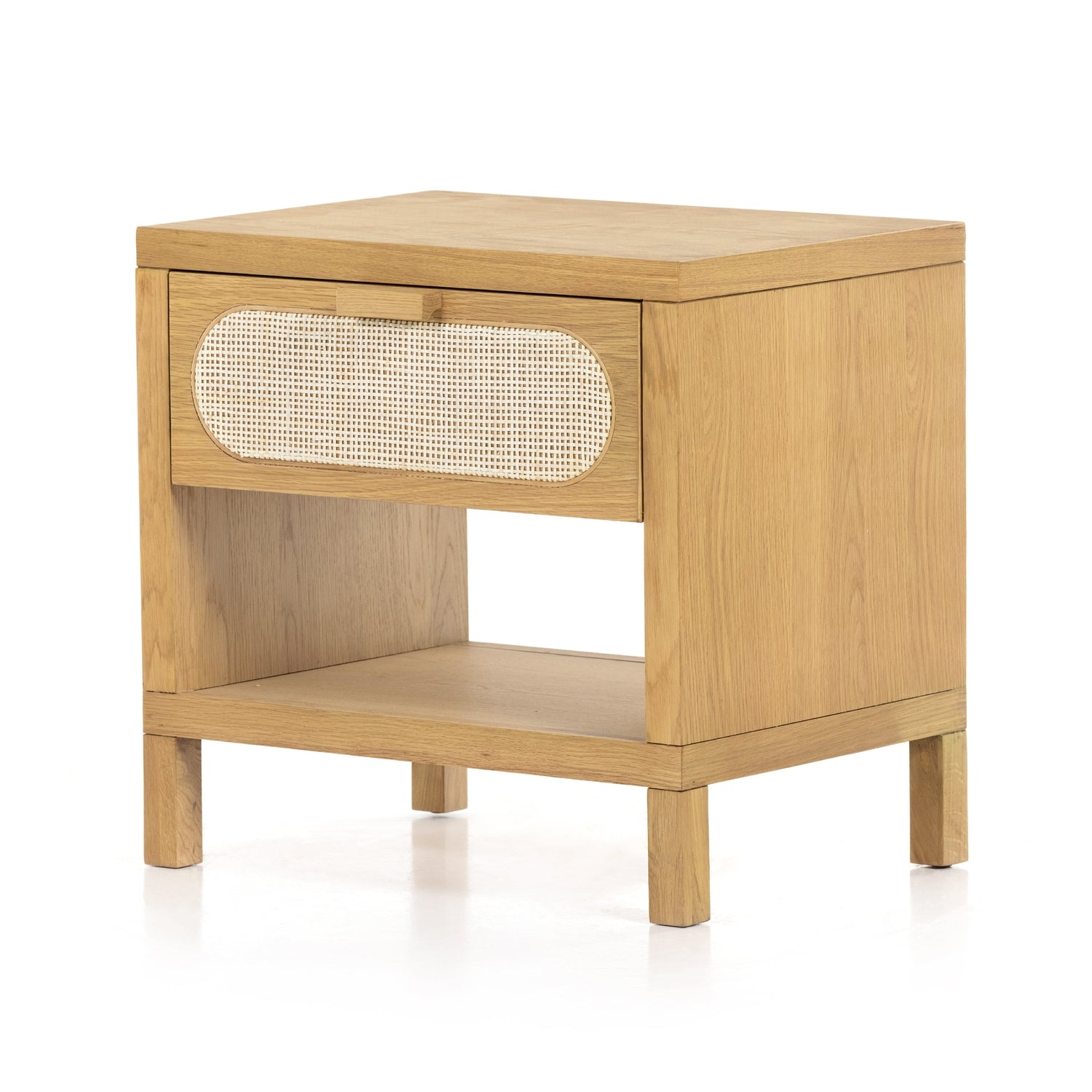 Four Hands, Allegra End Table - Honey Oak Veneer