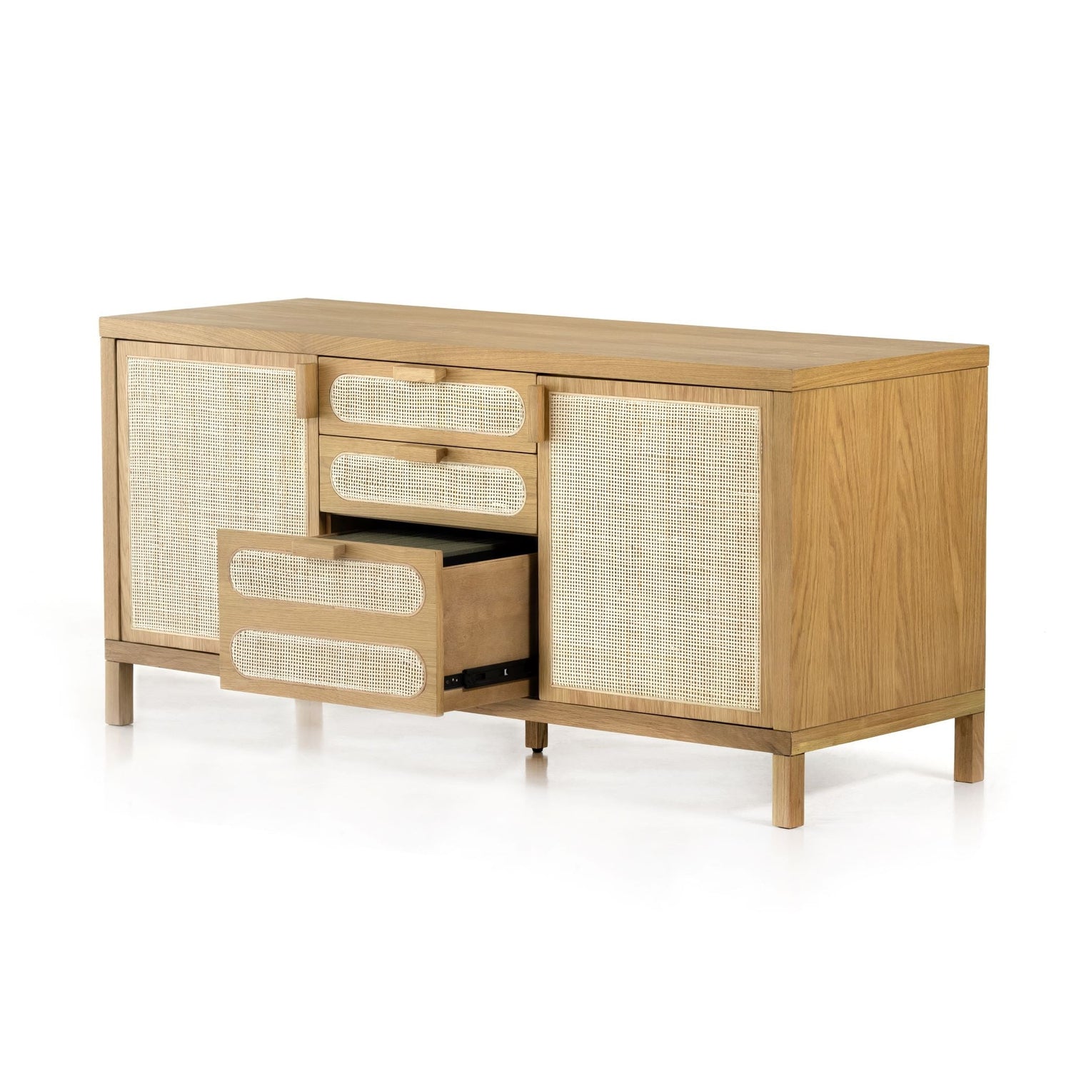 Four Hands, Allegra Filing Credenza - Honey Oak