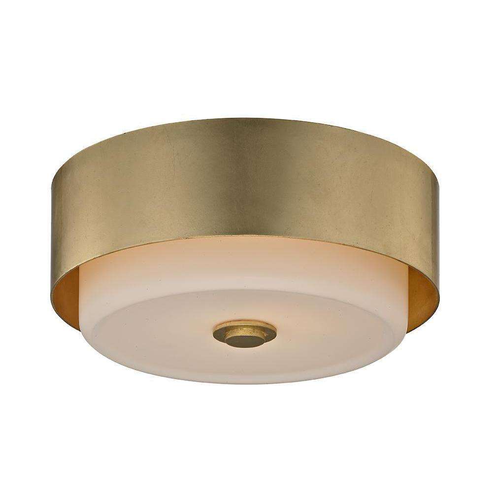 Troy Lighting, Allure 1Lt Ceiling Flush Gold Leaf