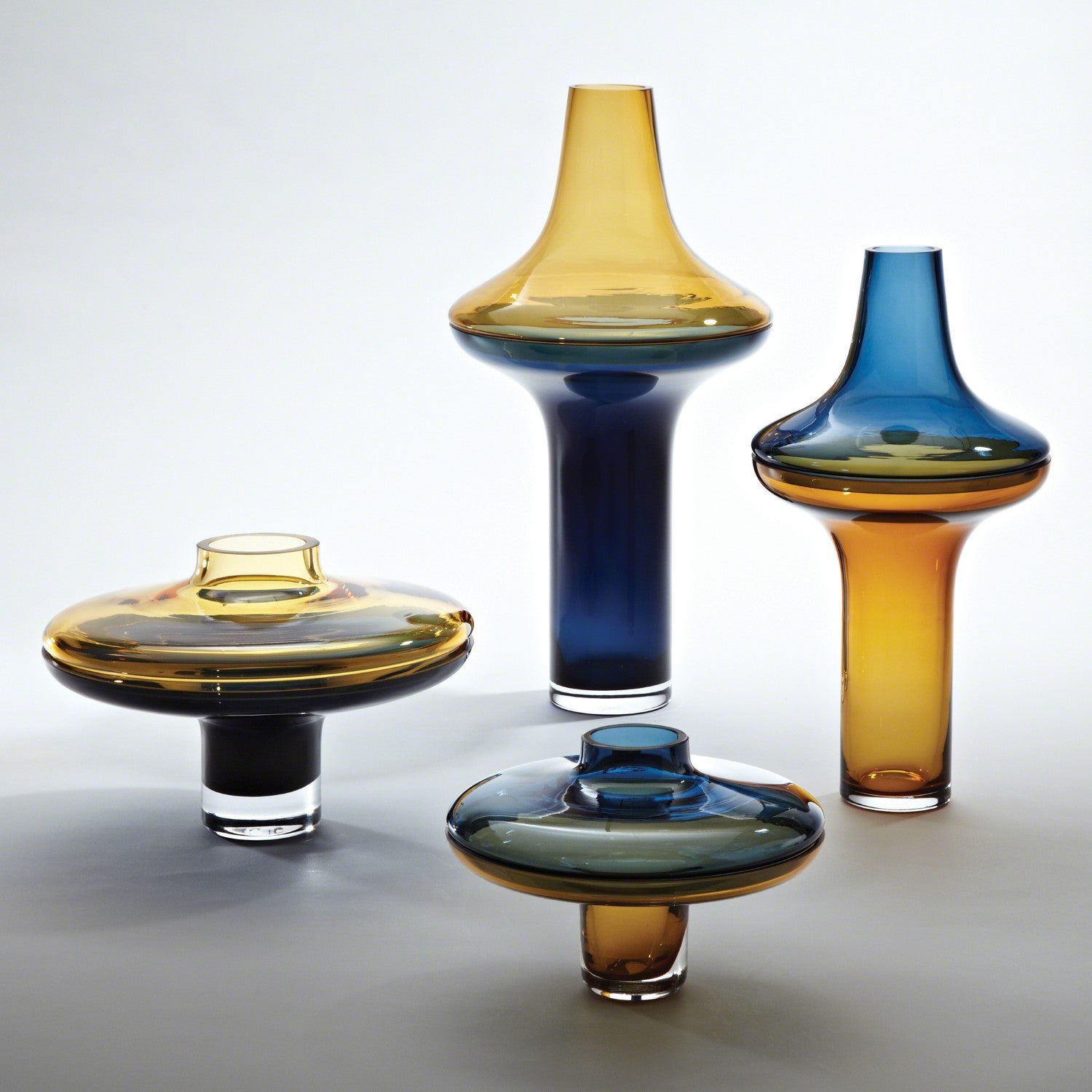 Global Views, Amber - Cobalt Vase