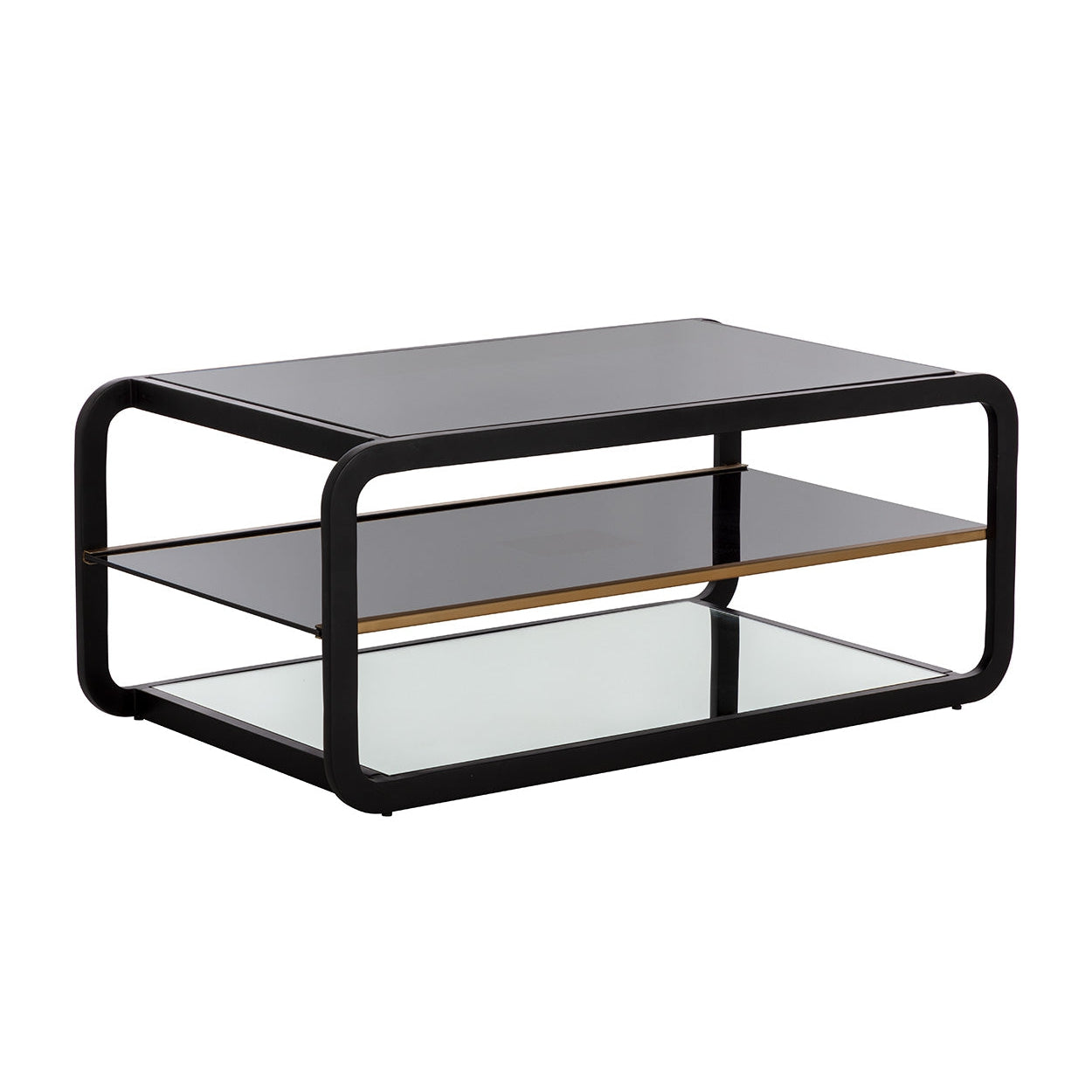 Sunpan, Ambretta Coffee Table - Black / Smoke Grey