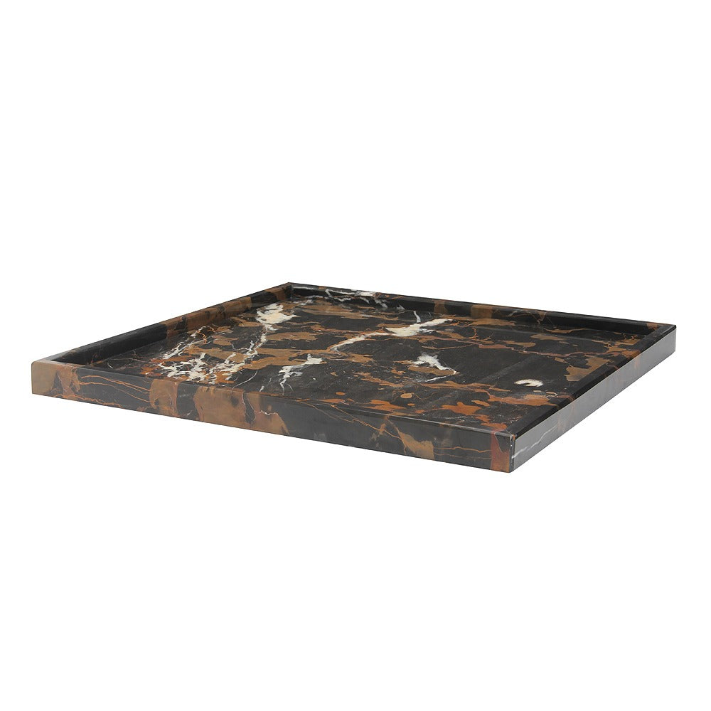 Marble Crafter, Ambrosia Collection Honed Finish Square Tray 12″