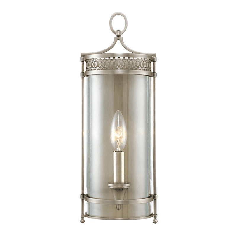 Hudson Valley, Amelia 1 Light Wall Sconce Antique Nickel