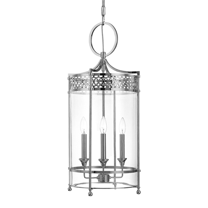 Hudson Valley, Amelia 3 Light Pendant Polished Nickel