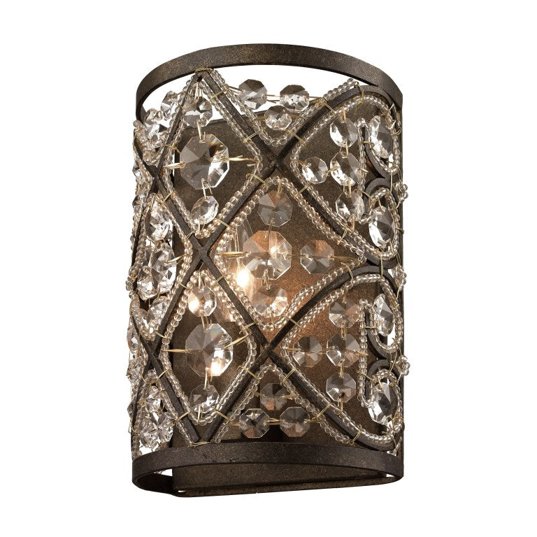 Elk Home, Amherst 9'' High 1 - Light Sconce - Antique Bronze