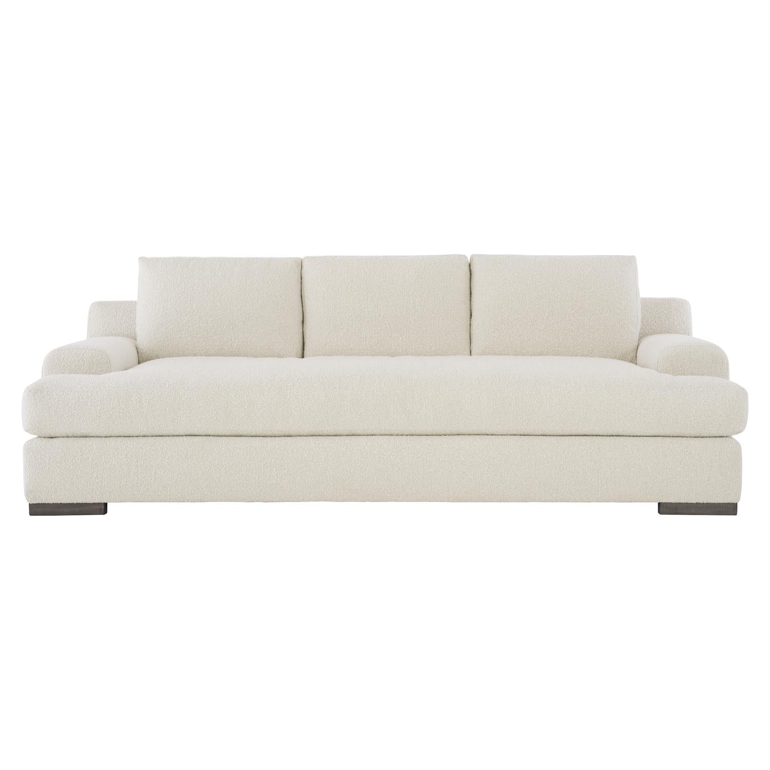 Bernhardt, Andie Leather Sofa Without Pillows