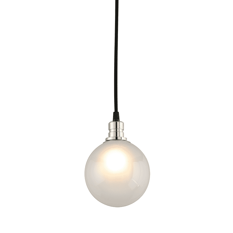 Troy Lighting, Andromeda 1Lt Pendant Mini Carbide Black And Polished Nickel