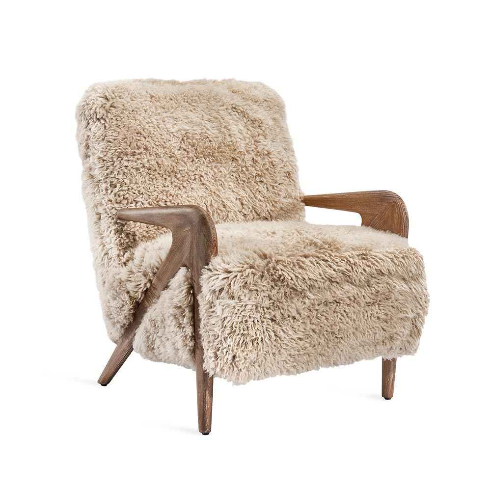 Interlude, Angelica Lounge Chair - Morel Taupe