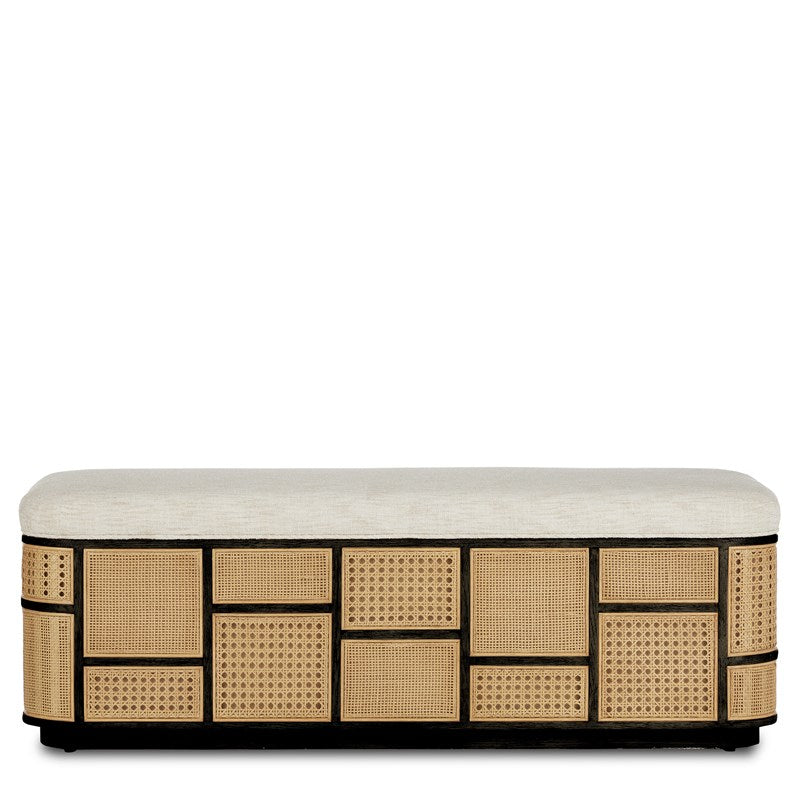 Currey, Anisa Black Storage Bench