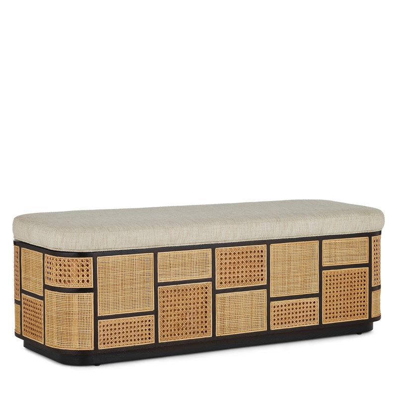 Currey, Anisa Black Storage Bench