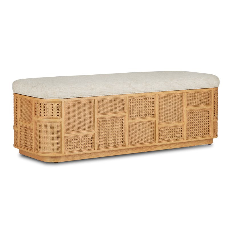 Currey, Anisa Natural Parchment Storage Bench