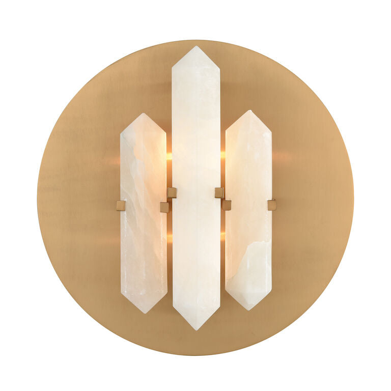 Elk Home, Annees Folles 14'' High 2 - Light Sconce - White