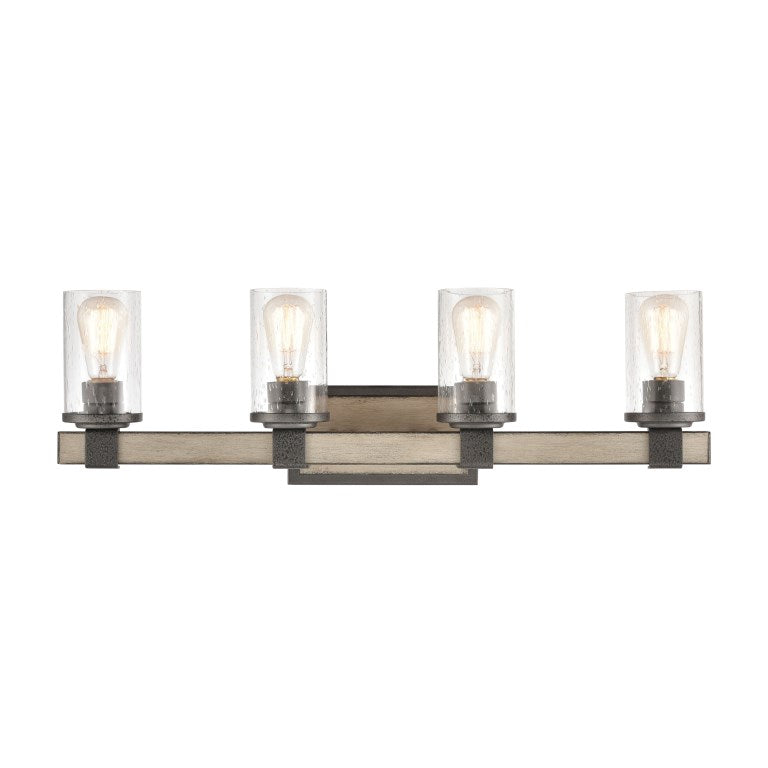 Elk Home, Annenberg 29'' Wide 4-Light Vanity Light - Anvil Iron