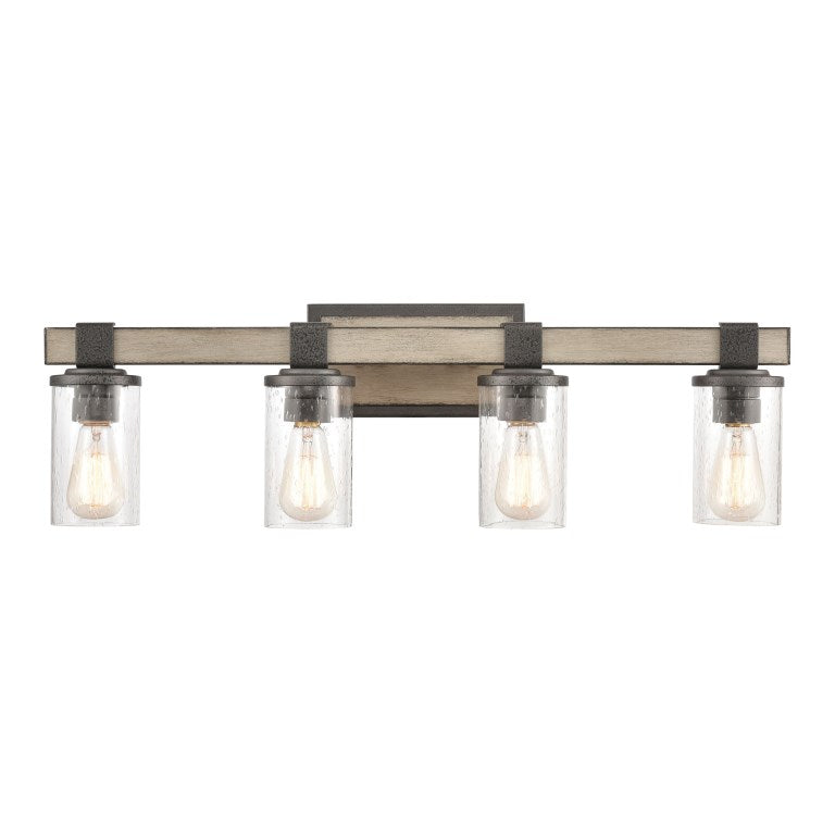 Elk Home, Annenberg 29'' Wide 4-Light Vanity Light - Anvil Iron