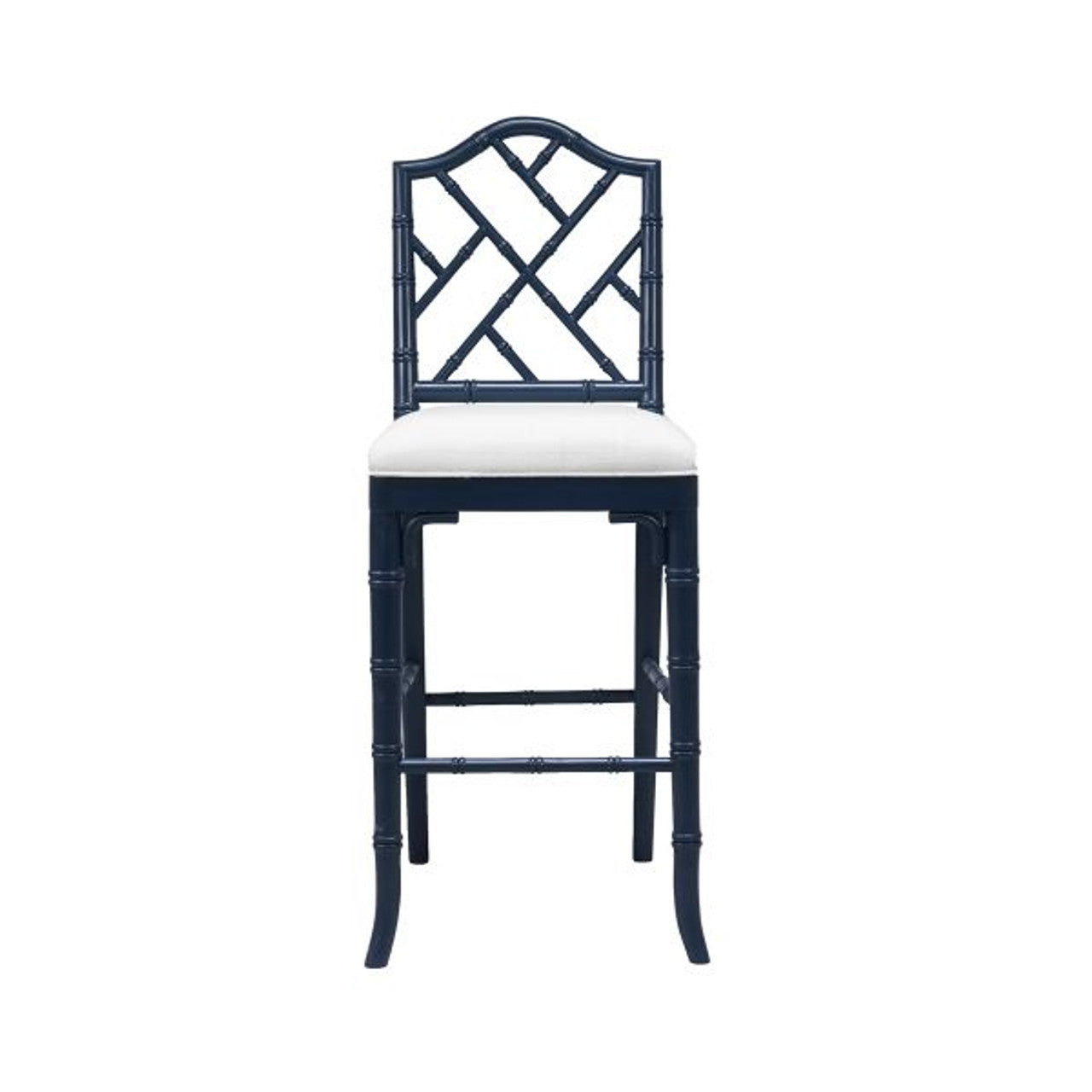 Worlds Away, Annette Chippendale Style Bamboo Counter Stool