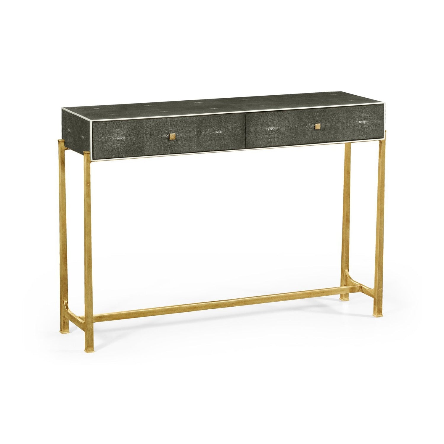 Jonathan Charles, Anthracite Faux Shagreen Console