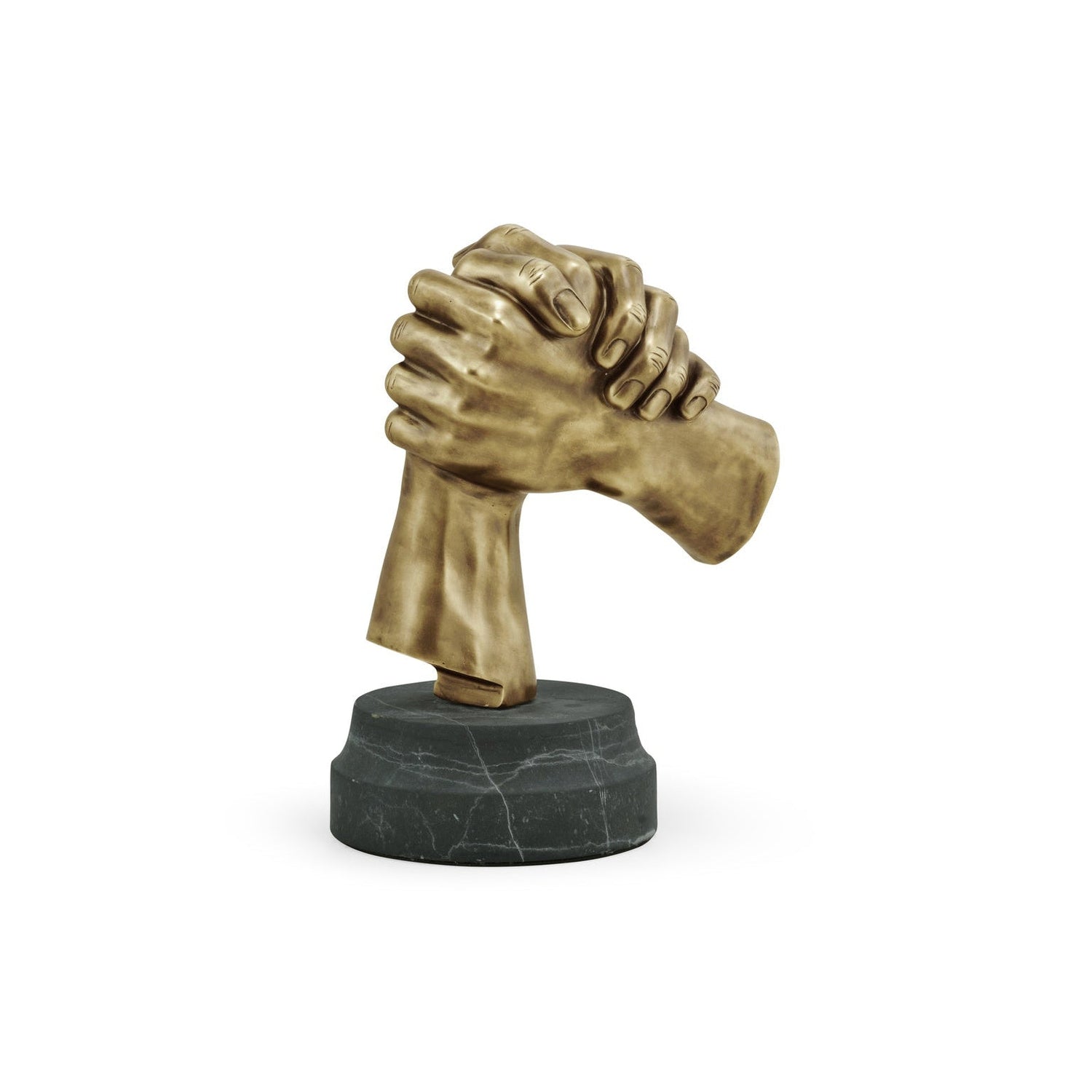 Jonathan Charles, Antique Brass Gripping Hands