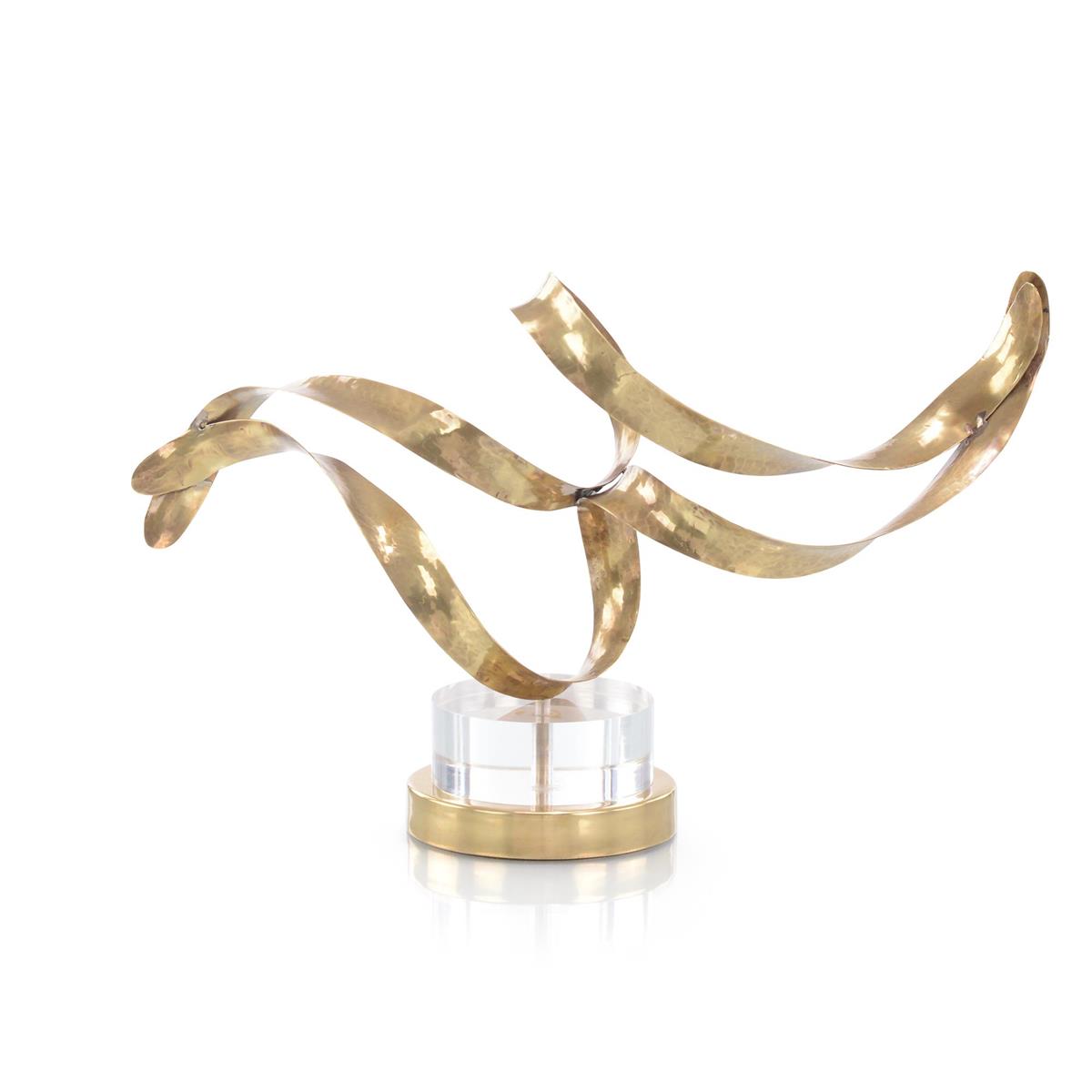 John Richard, Antique Brass Sculptural Ribbons Collection