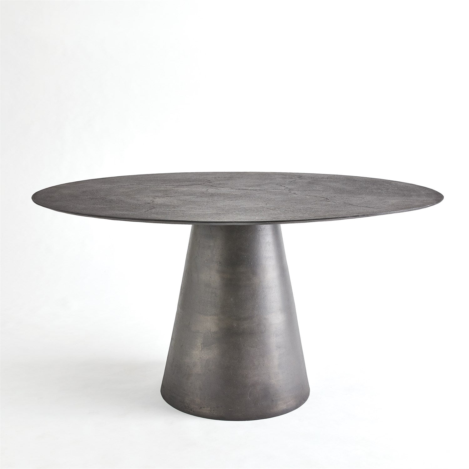 Global Views, Apex Dining Table-Blackened Finish