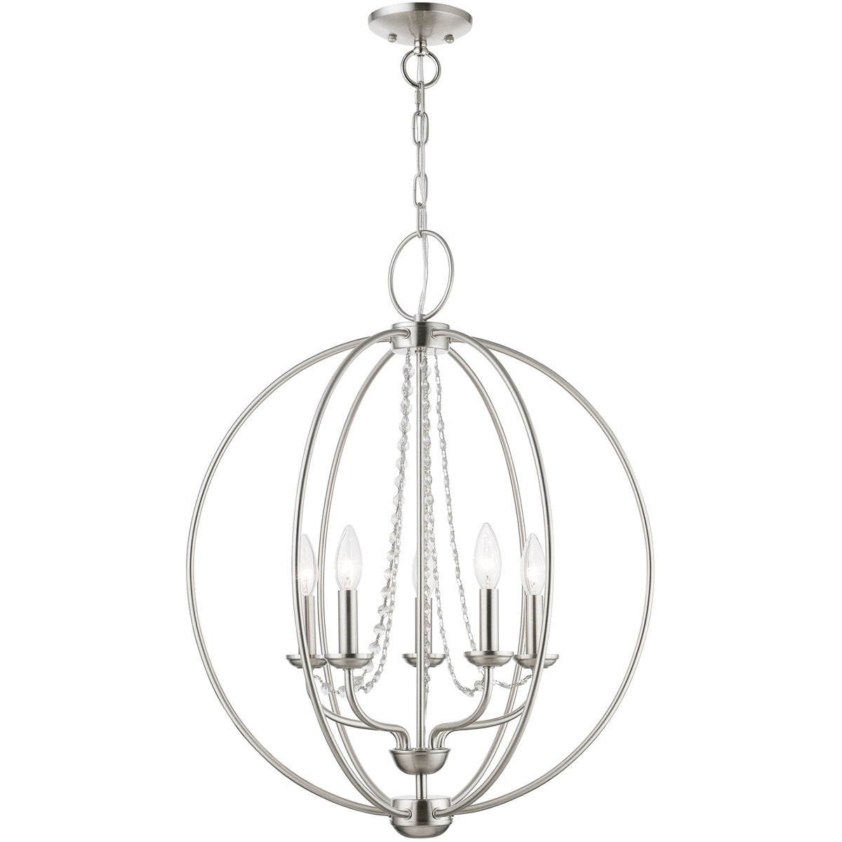 Livex Lighting, Arabella 22 Inch 5 Light Chandelier