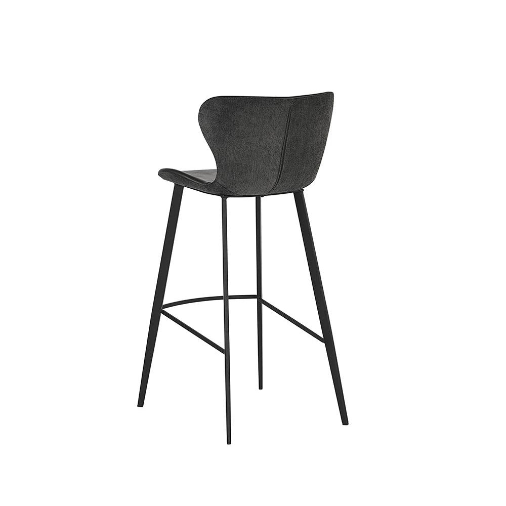 Sunpan, Arabella Bar & Counter Stool - Bravo Portabella / Polo Club Kohl Grey