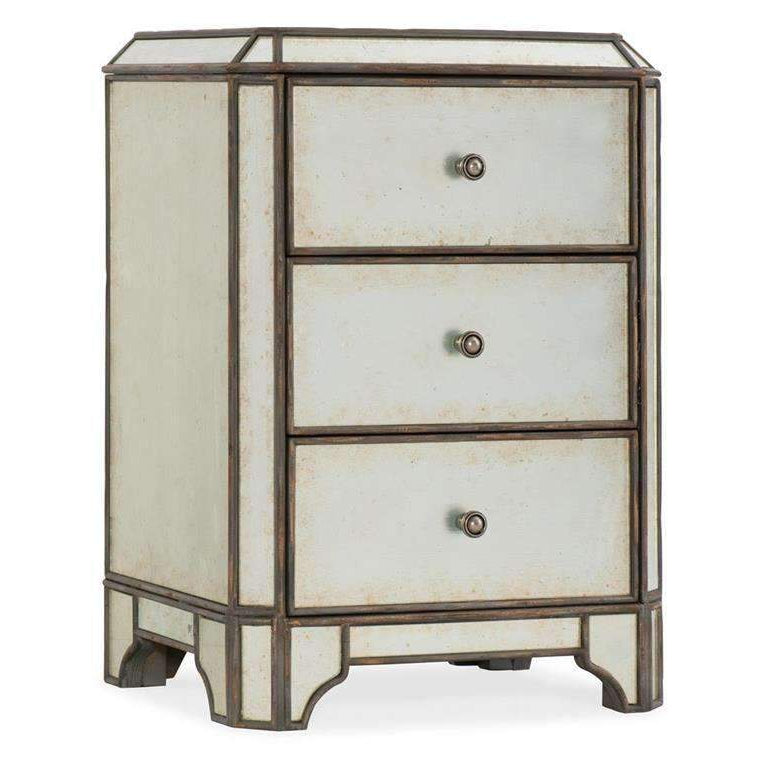 Hooker, Arabella Mirrored Three-Drawer Nightstand